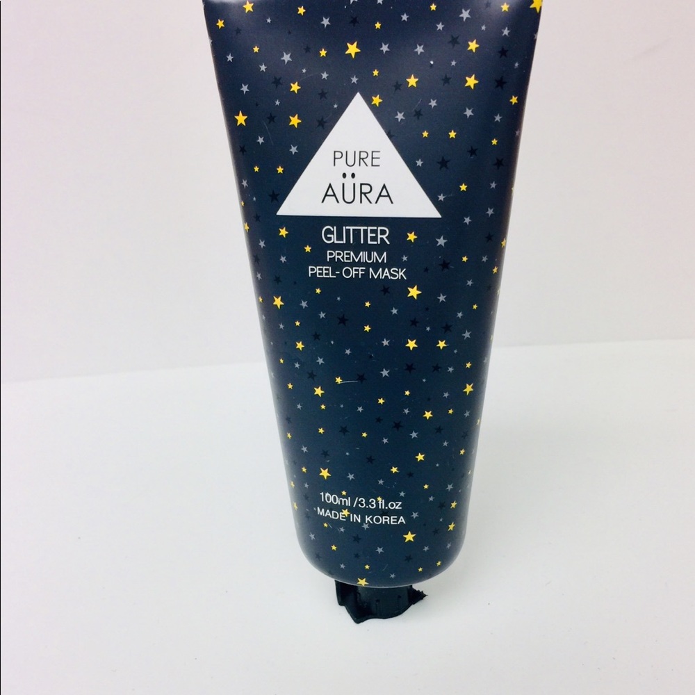 PURE AURA GLITTER PEEL OFF FACE MASK SELF CARE NWT